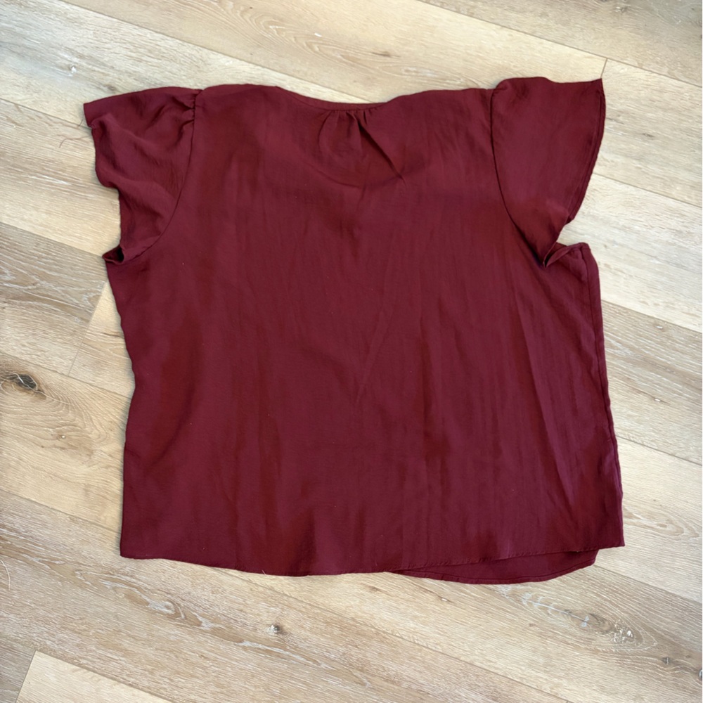 Maurices Deep Red Blouse - Picture 3 of 4